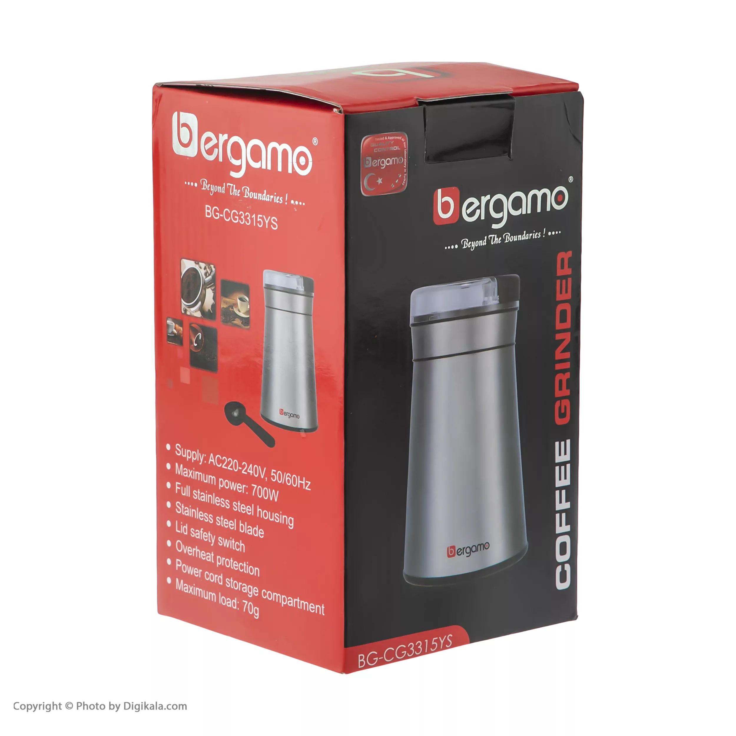 آسیاب قهوه برگامو مدل BG-CG3315YS