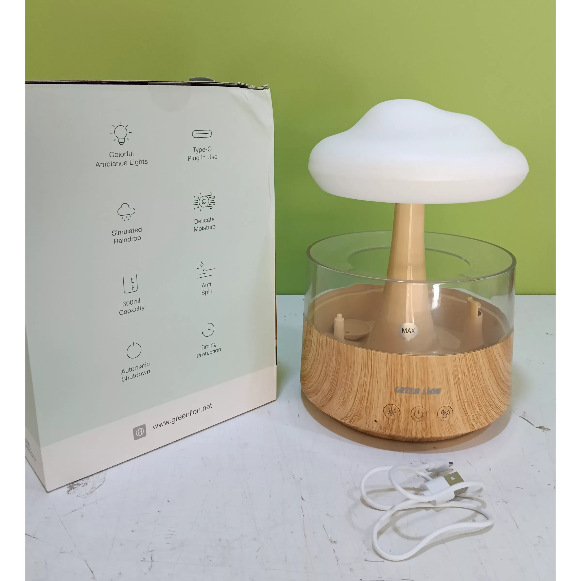 دستگاه بخور و رطوبت ساز سرد گرین لاین مدل RAIN CLOUD