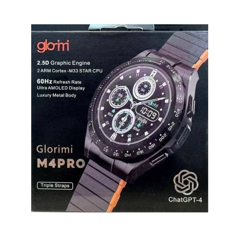 ساعت هوشمند 42 میلی متی گلوریمی مدل MOS FACTRE M4 PRO MODERN با بند سیلیکونی