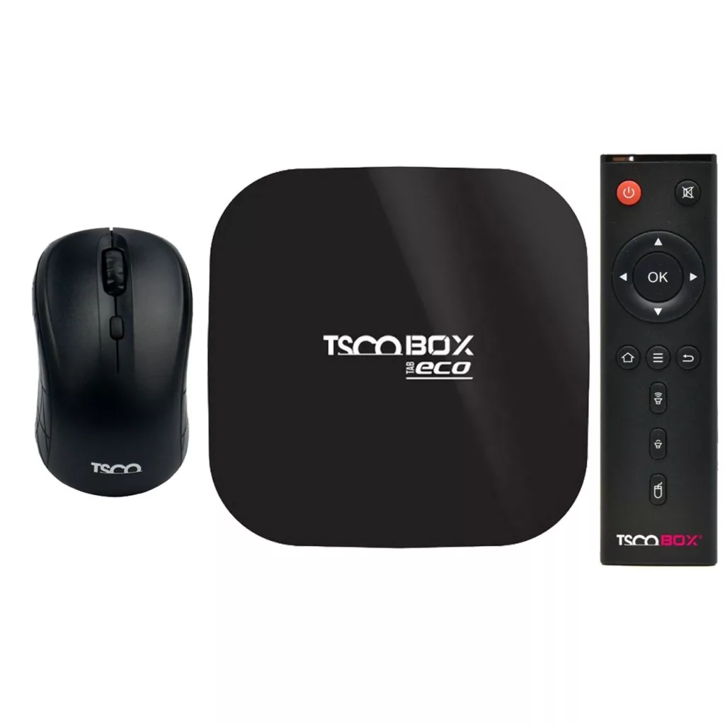 اندروید باکس تسکو مدل TAB ECO به همراه ماوس وایرلس و اشتراک سه ماهه فیلیمو