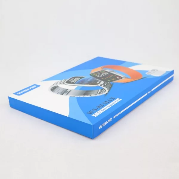 ساعت هوشمند مدل WS-83 MAX دارای قابلیت های کنترل موسیقی ، شمارنده ضربان قلب ، گام شمار ، قابلیت مکالمه از طریق بلوتوث ، به همراه ایرپاد ، بند سیلیکونی و فلزی
