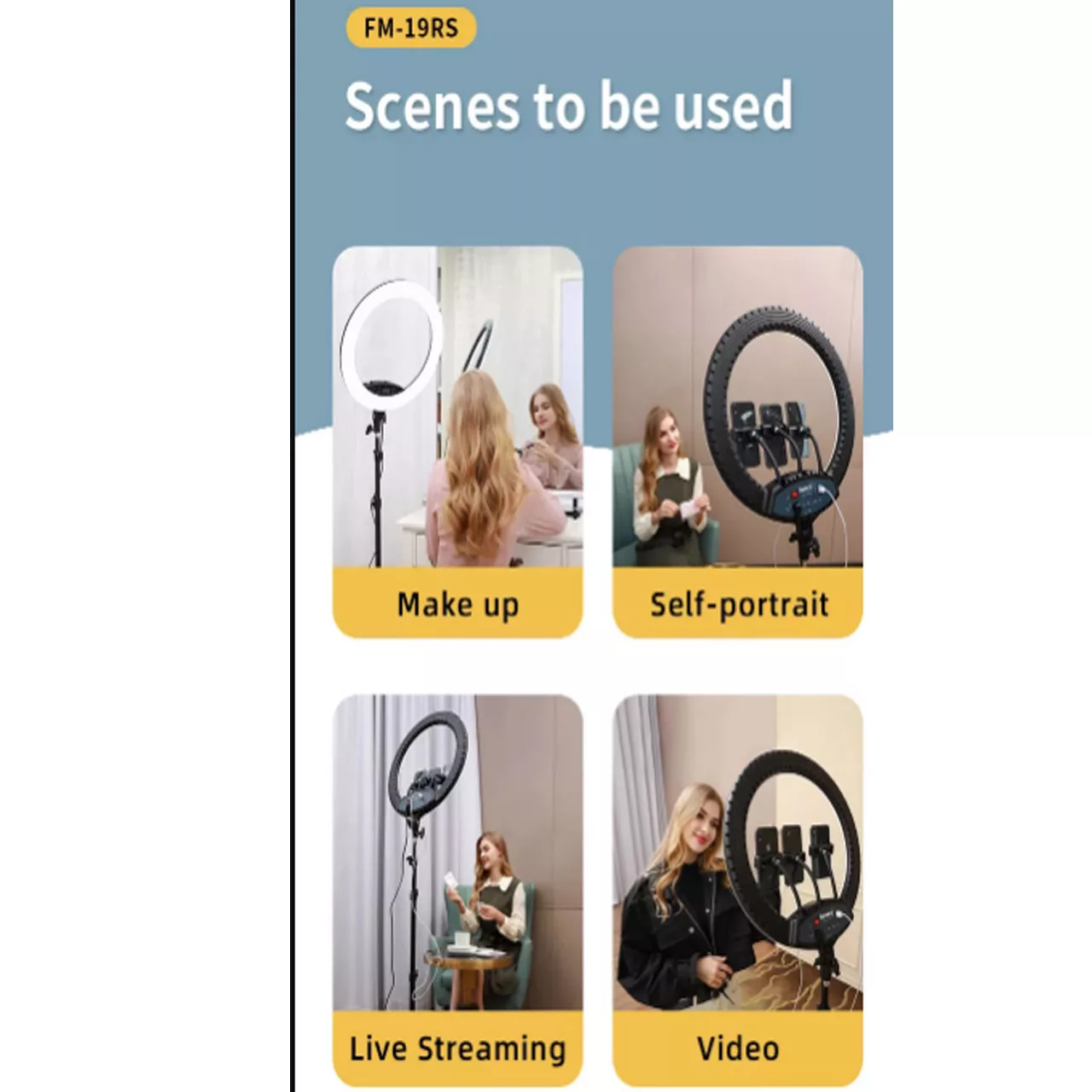 رینگ لایت جی ماری مدل FM-19RS