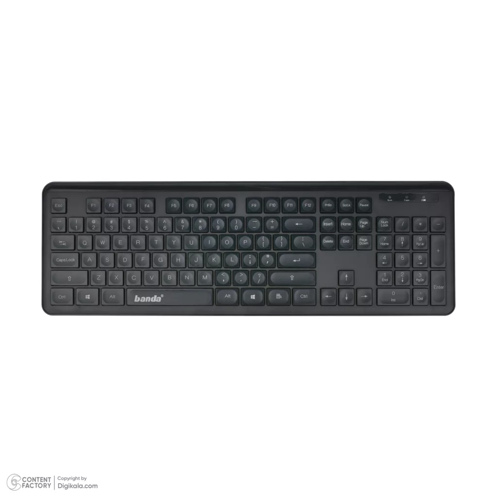 کیبورد و ماوس بی‌سیم باندا مدل C400