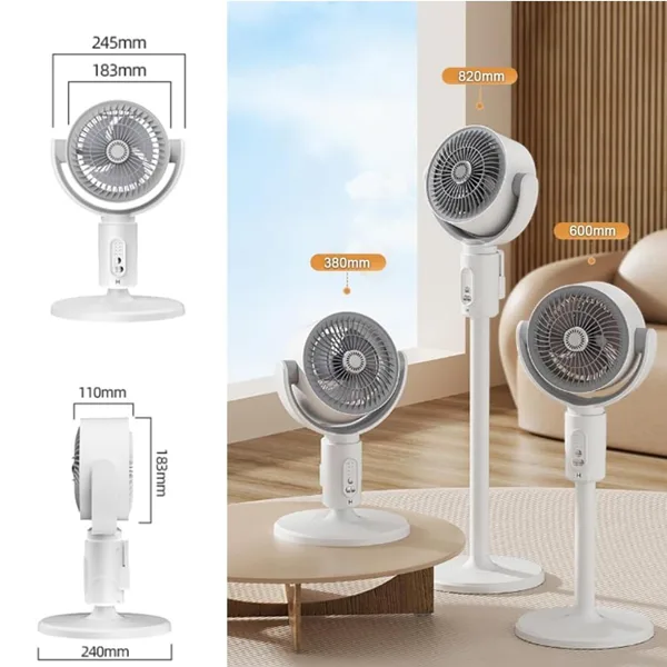 پنکه شارژی مدل F1 باتری‌ 4400 میلی‌آمپر ساعت