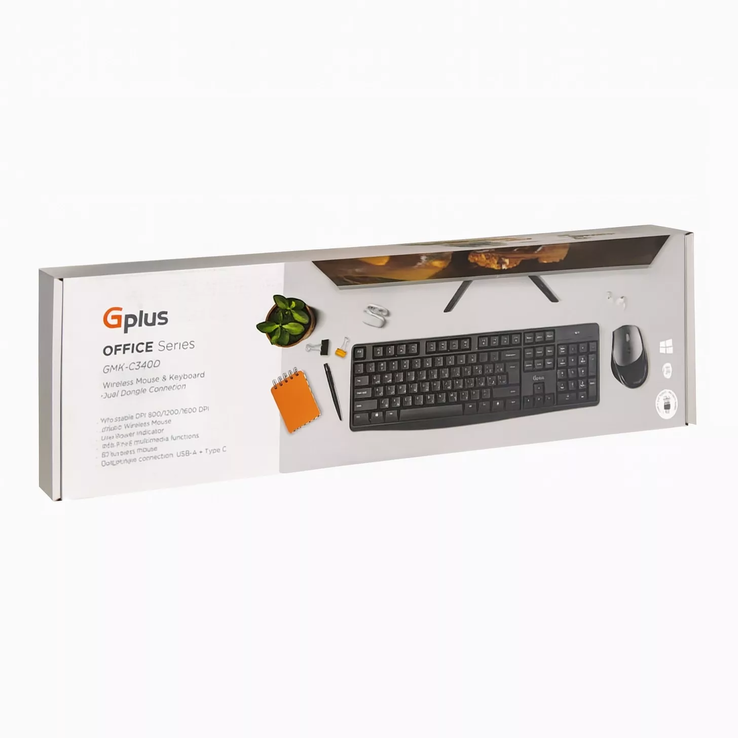 ست کیبورد و ماوس بی سیم جی پلاس مدل C340D