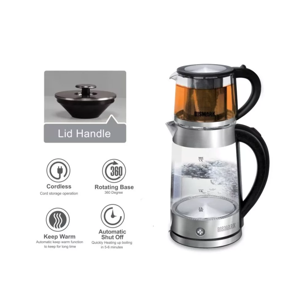 چای ساز روی هم بیسمارک مدل BM2282