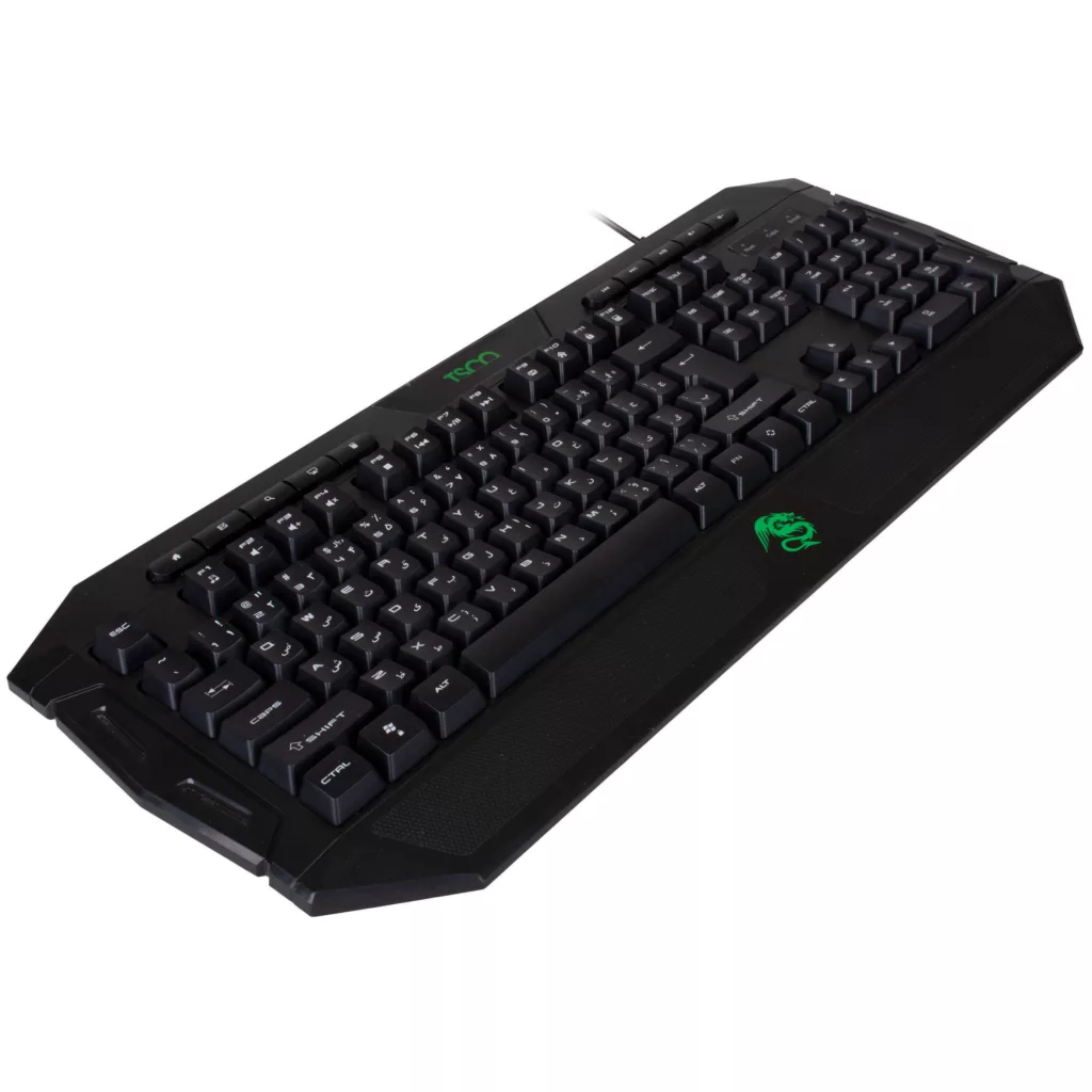 کیبورد گیمینگ تسکو مدل TK 8124، سوییچ ممبران، Full-Size، نورپردازی RGB LED