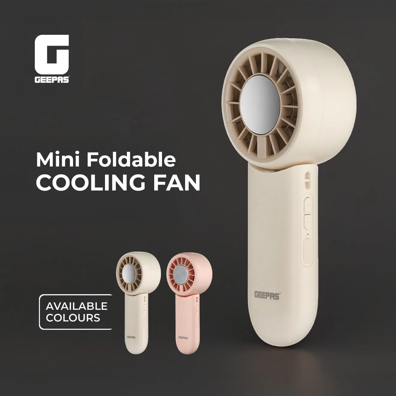 پنکه شارژی جی پاس مدل GF21225 ظرفیت 2000 میلی آمپر ساعت