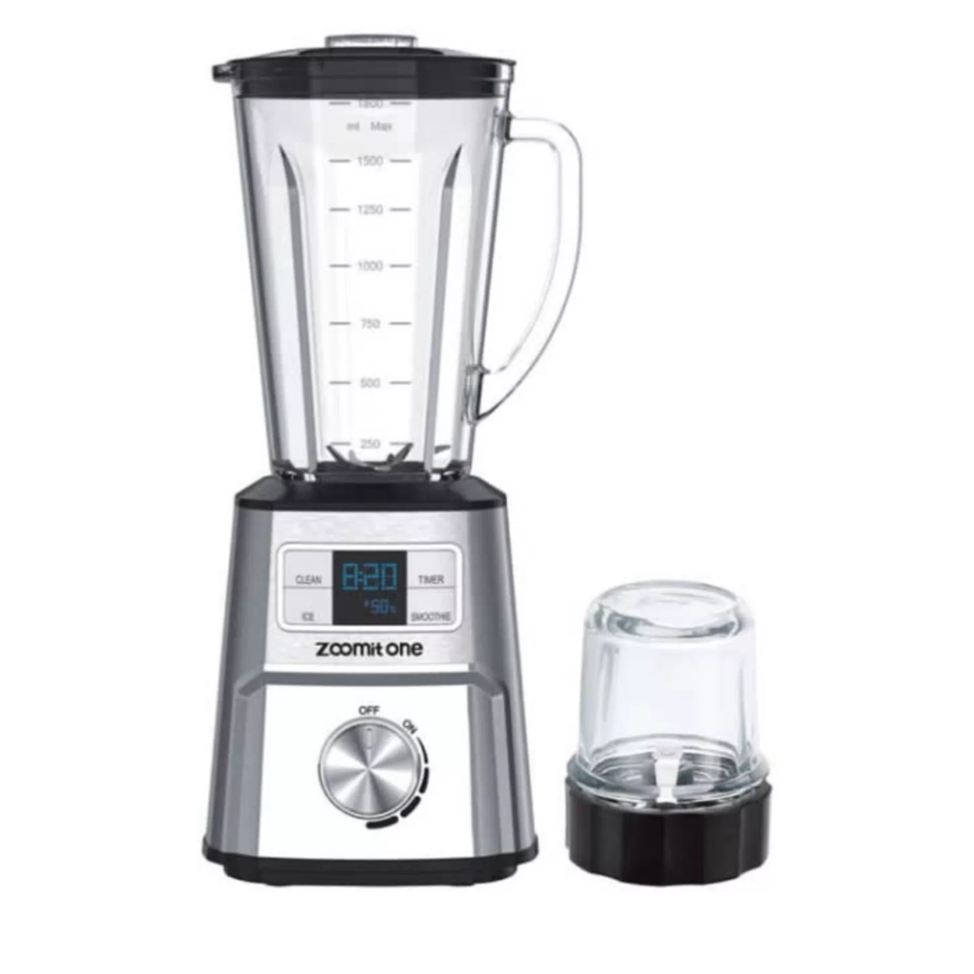 مخلوط کن و آسیاب کن 1.5 لیتر لیتری زومیت وان مدل استیل