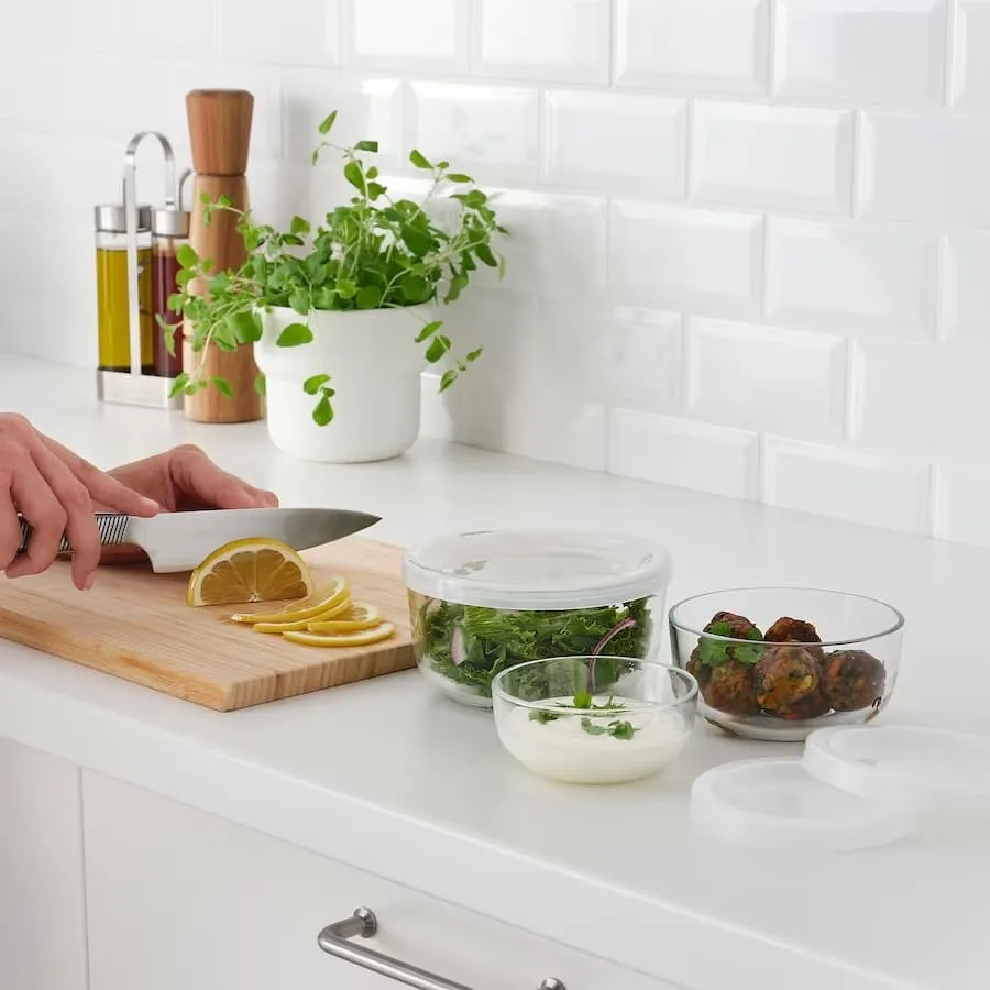 ظرف نگهدرانده ایکیا مدل BESTÄMMA مجموعه 3 عددی