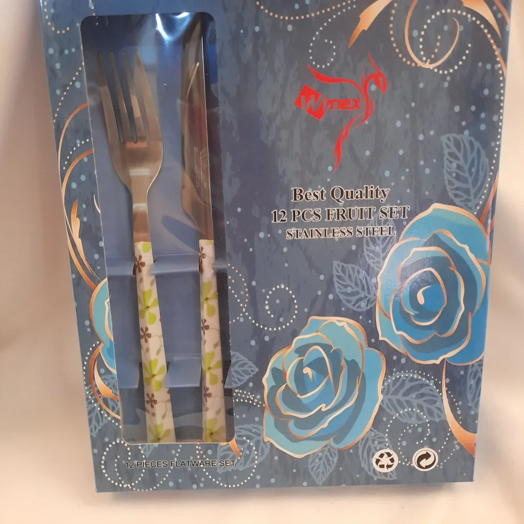 ست کاردو چنگال میوه خوری 12 پارچه مدل وینکس کد V440