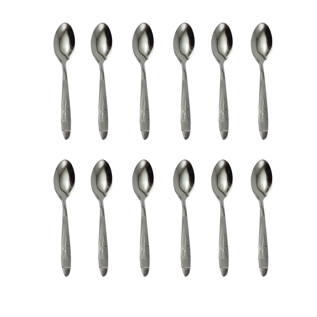 قاشق چای خوری مدل میخک بسته 12 عددی