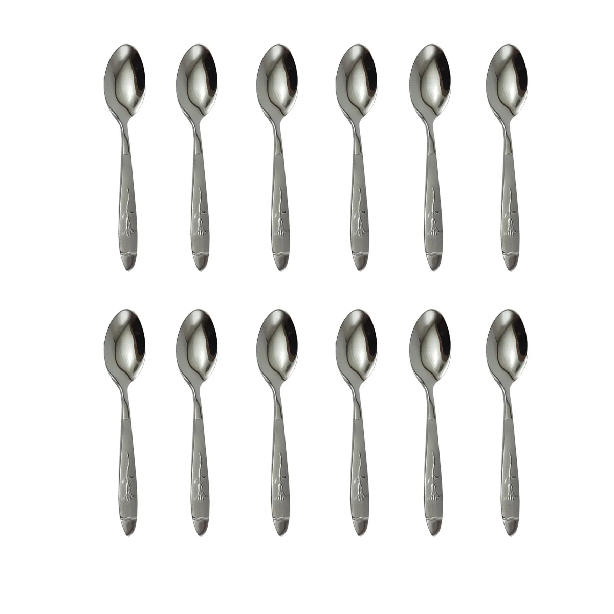 قاشق چای خوری مدل میخک بسته 12 عددی