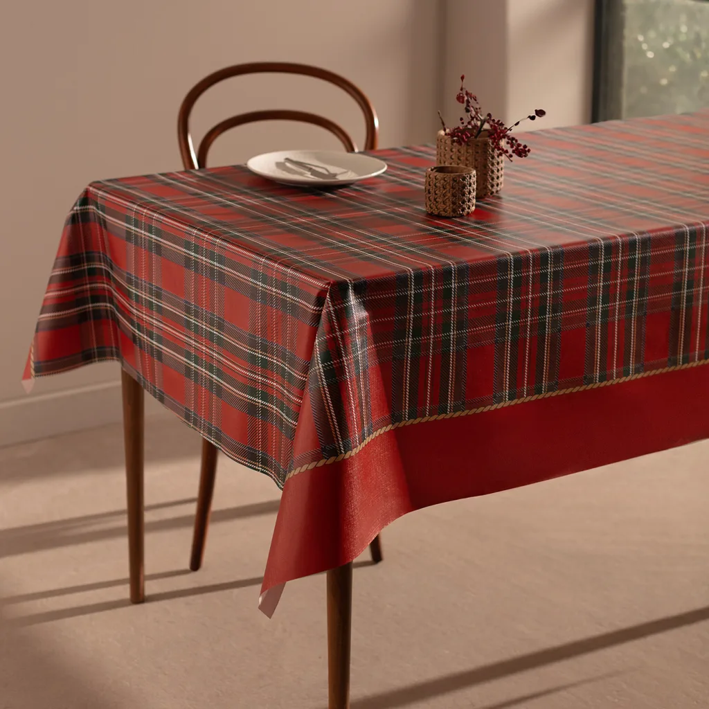 سفره شش نفره مادام کوکو مدل ANDRAY.REC100140.red سایز 100*140 سانتی متر