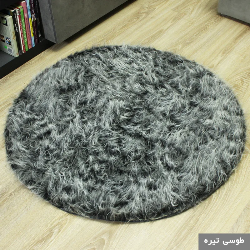 پادری آقای طرح مدل خز فانتزی سایز 110x110 سانتی متر