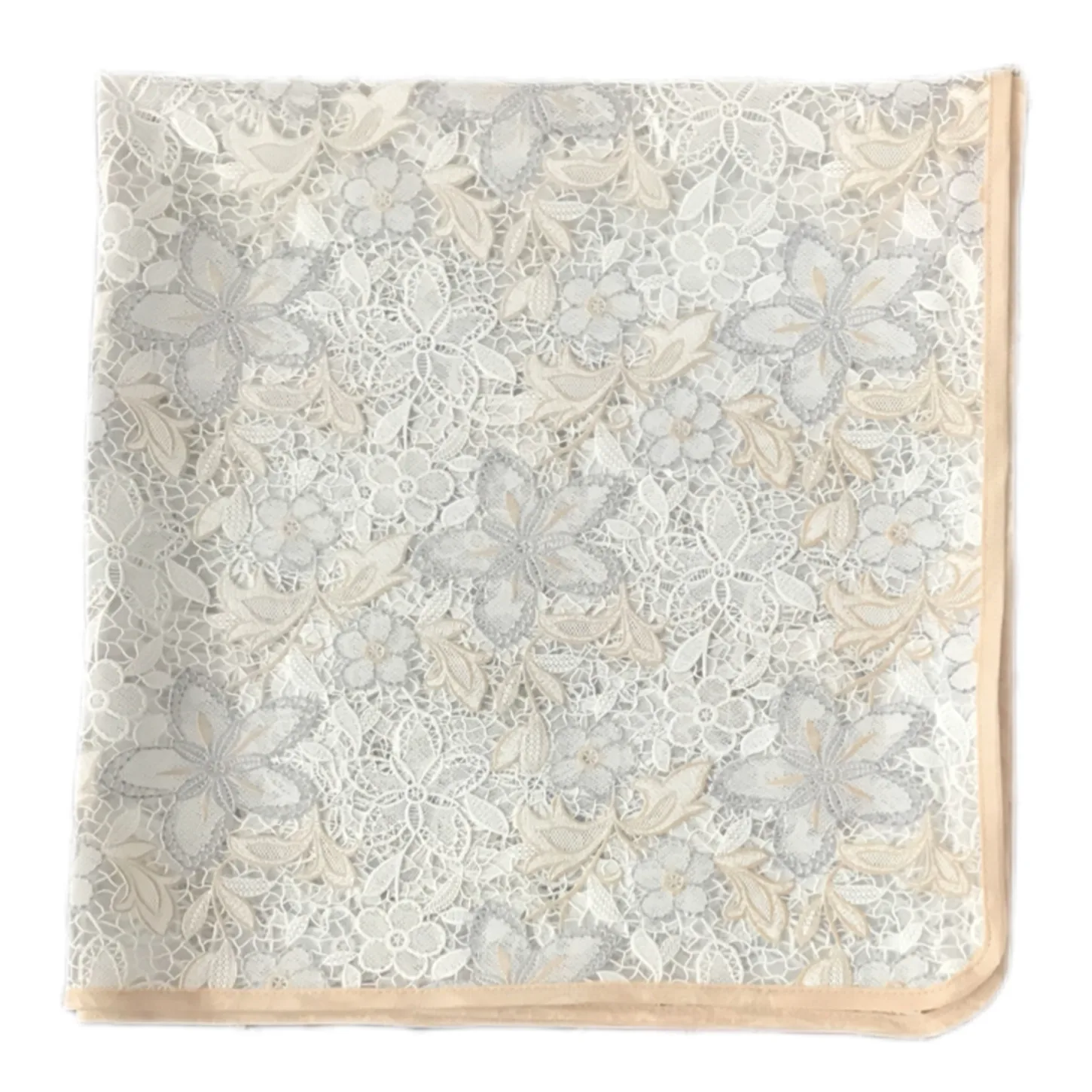 سفره 2 نفره مدل رویال طرح گیپور سایز 70×70 سانتی متر کد 05