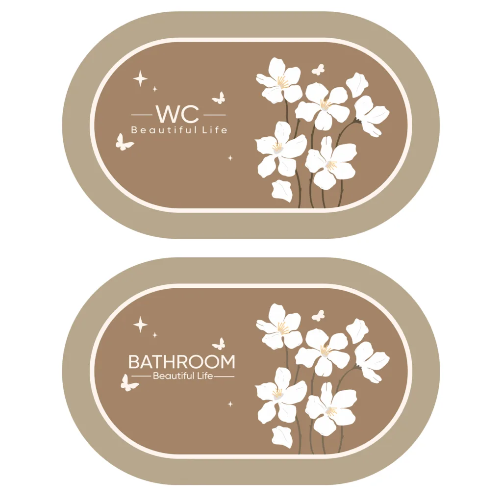 پادری مدل flower سایز 78×48 سانتی متر مجموعه 2 عددی