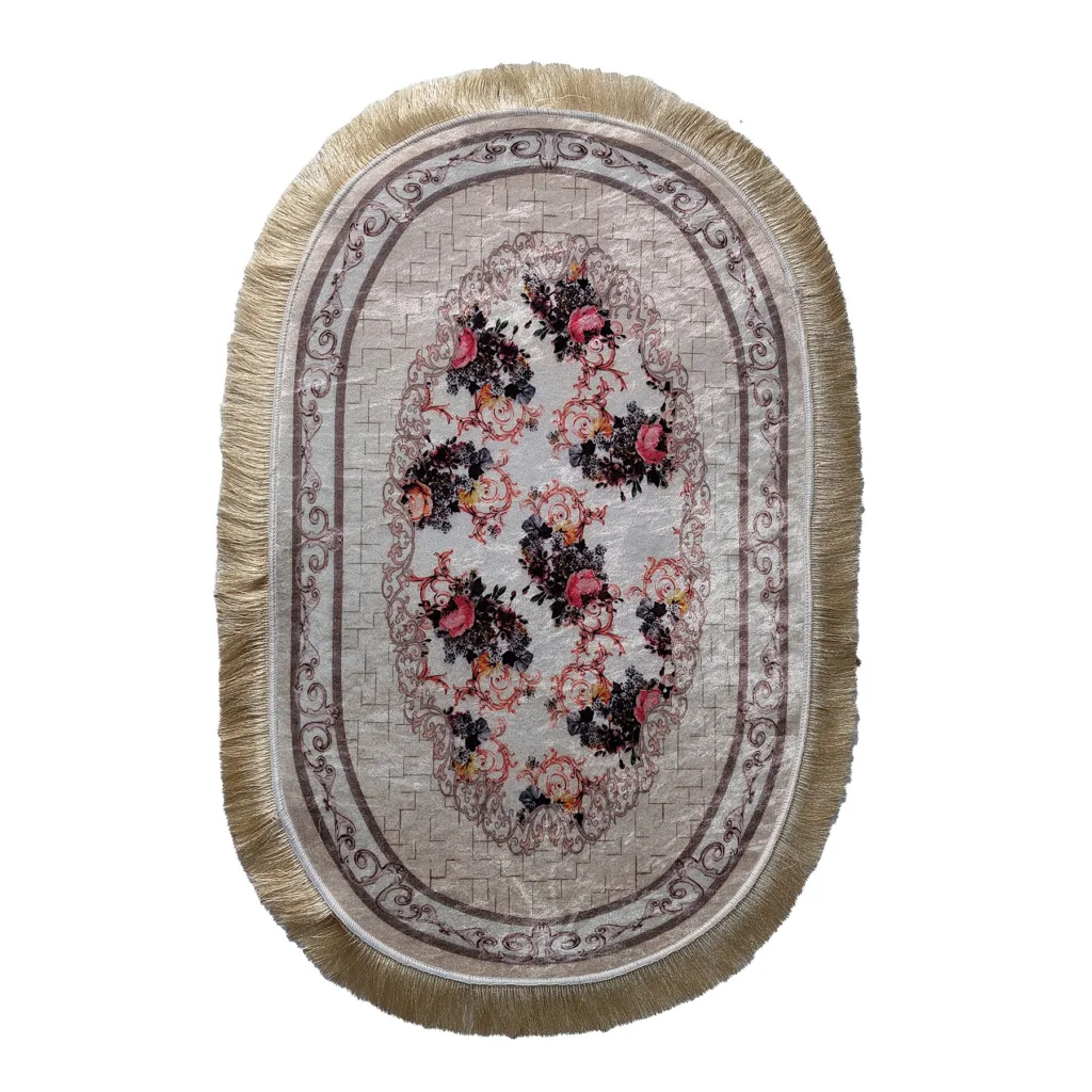 پادری طرح بیضی کد p7 سایز 50×80 سانتی متر