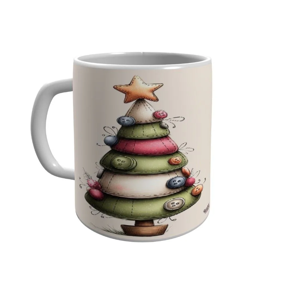 ماگ پاد آفرین مدل درخت کریسمس فانتزی کد 111