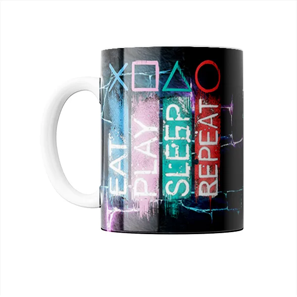 ماگ گردو طرح گیمینگ دسته بازی به همراه زیر لیوانی