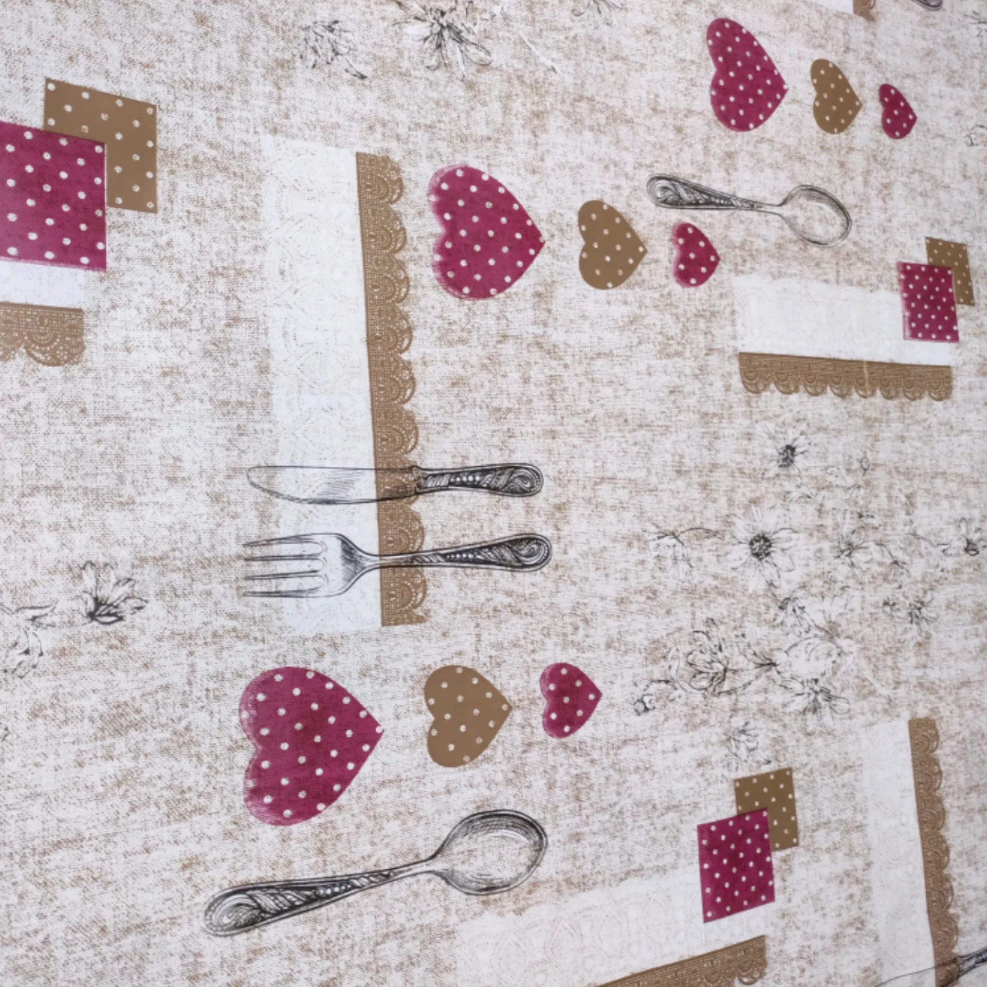 سفره 6 نفره مدل دو رو فانتزی کد 02