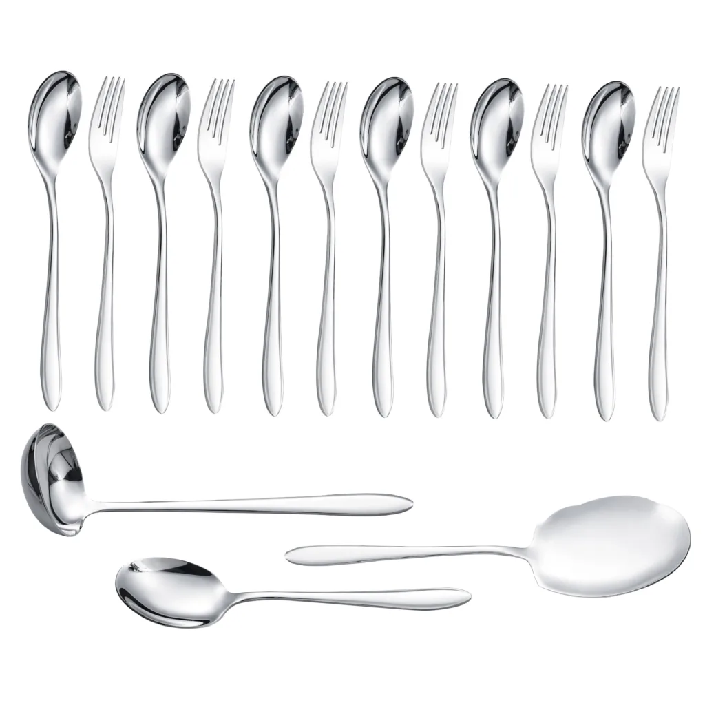 سرویس قاشق و چنگال 15 پارچه جی فی نی مدل G-015