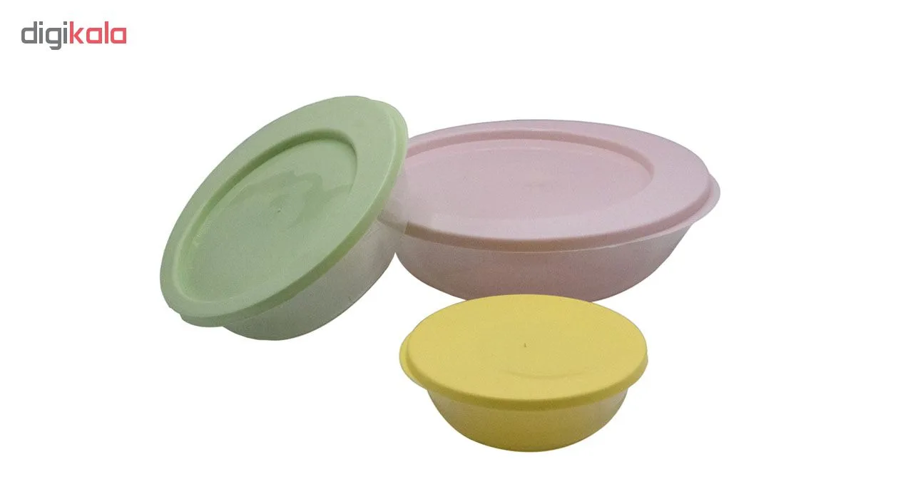 ظرف نگهدارنده تاپکو مدل فلورا کد A1051 مجموعه 3 عددی