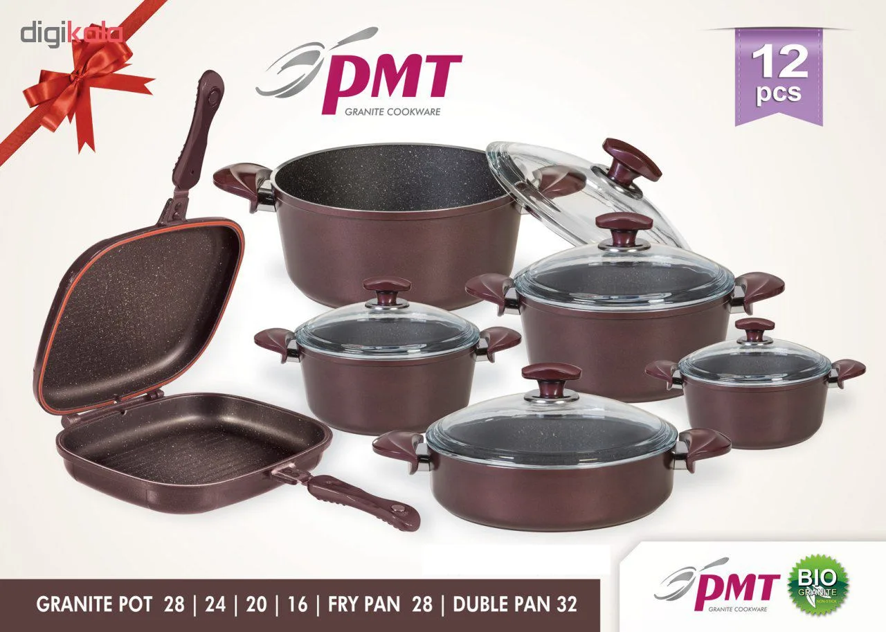 سرویس پخت و پز 12 پارچه پی ام تی کد pm1200