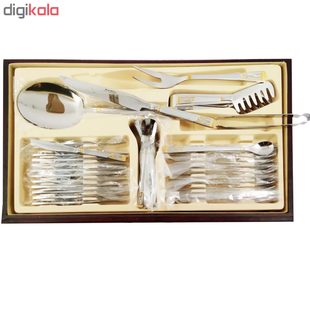 سرویس قاشق و چنگال 128 پارچه نیوهوم مدل HK800