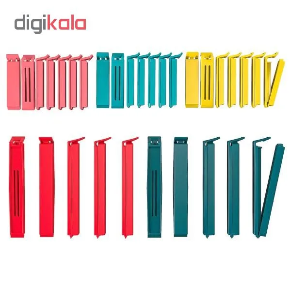 گیره کیسه مدل BEVARA کد 1108 مجموعه 30 عددی