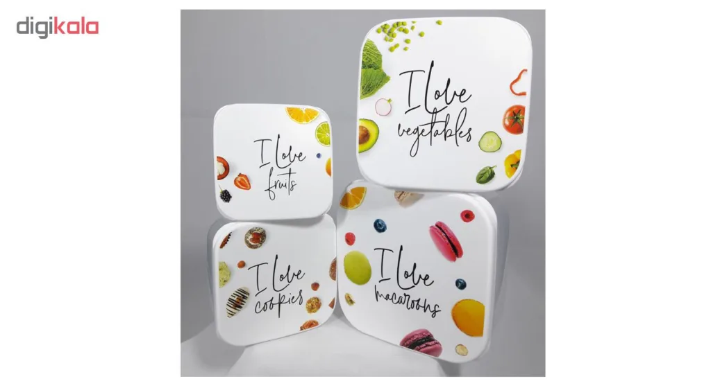 ظرف نگهدارنده هوبی لایف مدل Fun Box مجموعه 4 عددی