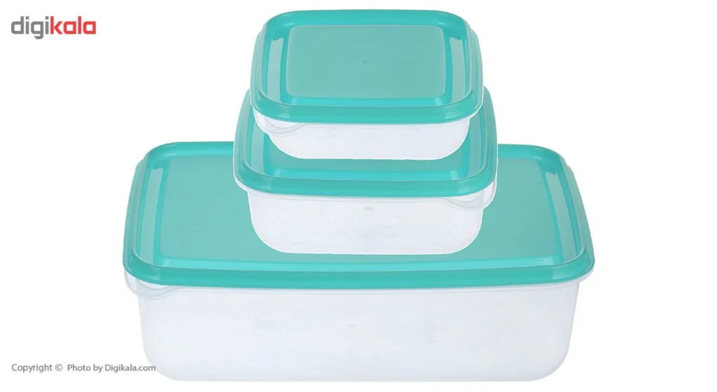 ظرف نگهدارنده همارا مدل Rectangle - بسته 3 عددی