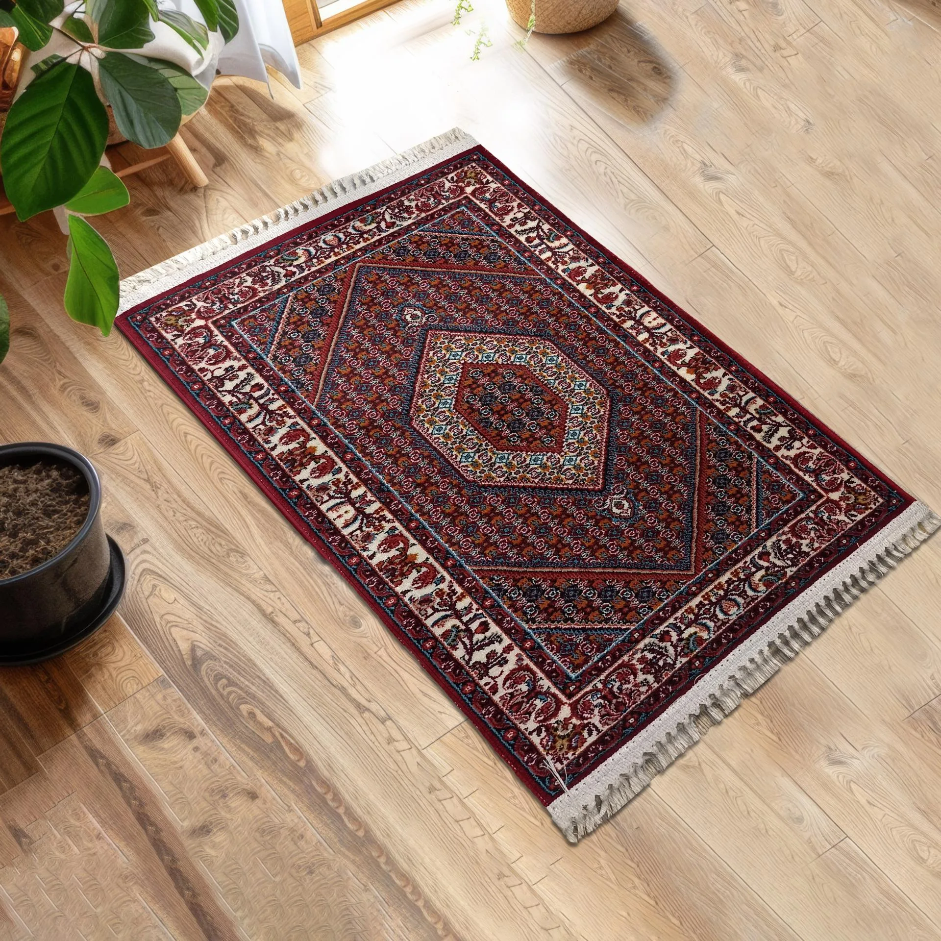 پادری طرح مستطیل کد E 33 سایز 80×50 سانتی‌متر مناسب برای فضای داخلی / بیرونی
