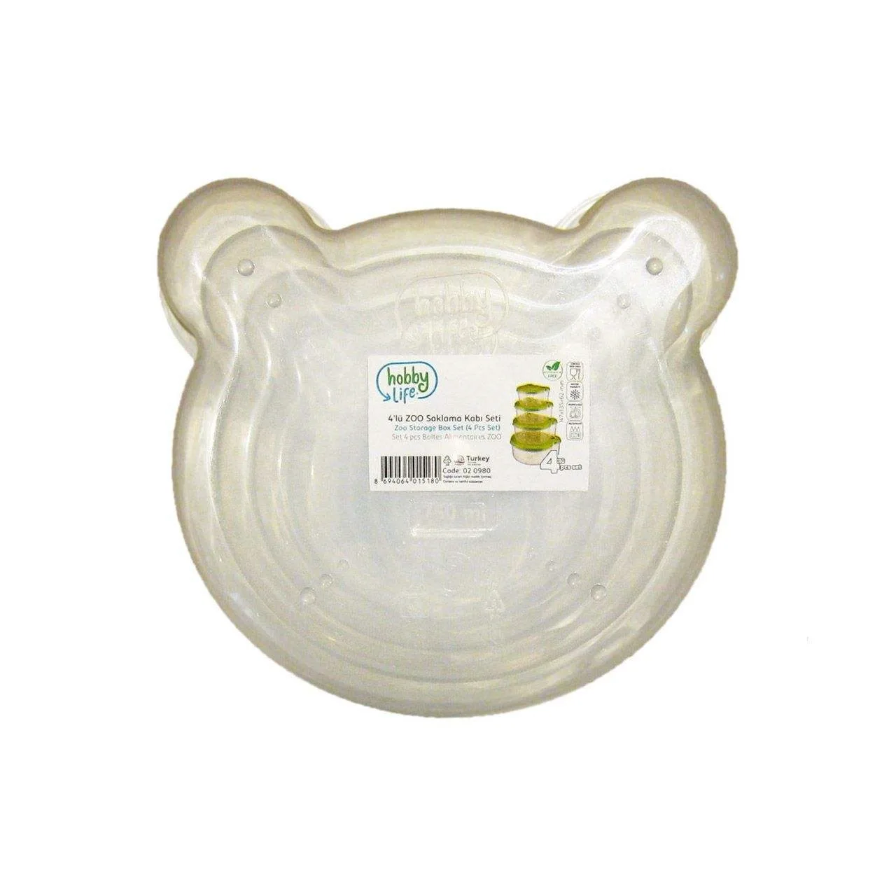 ظرف نگهدارنده کودک هوبی لایف مدل H-020980 مجموعه 4 عددی