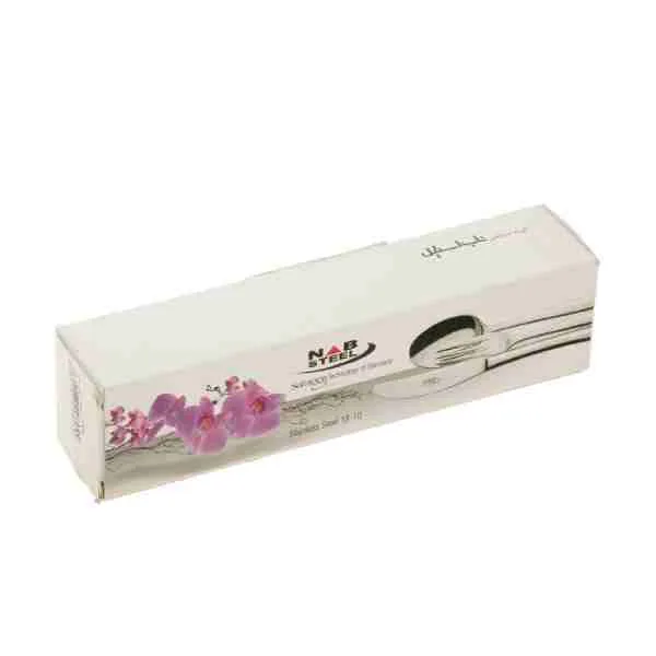 قاشق چای خوری ناب استیل مدل برلین بسته 6 عددی