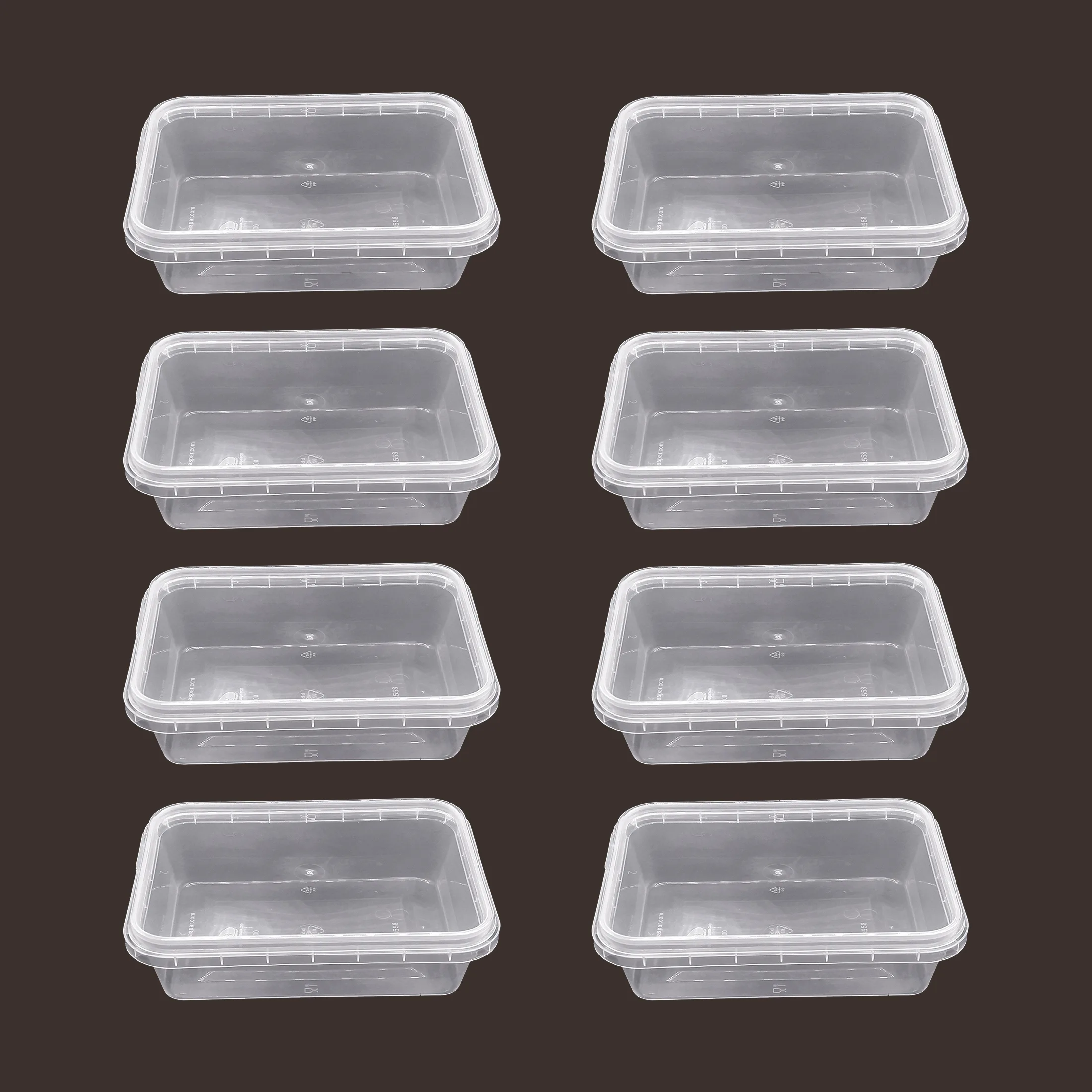 ظرف نگهدارنده مدل فریزری و مایکروویوی پلمپ شونده کد 400cc بسته 8 عددی