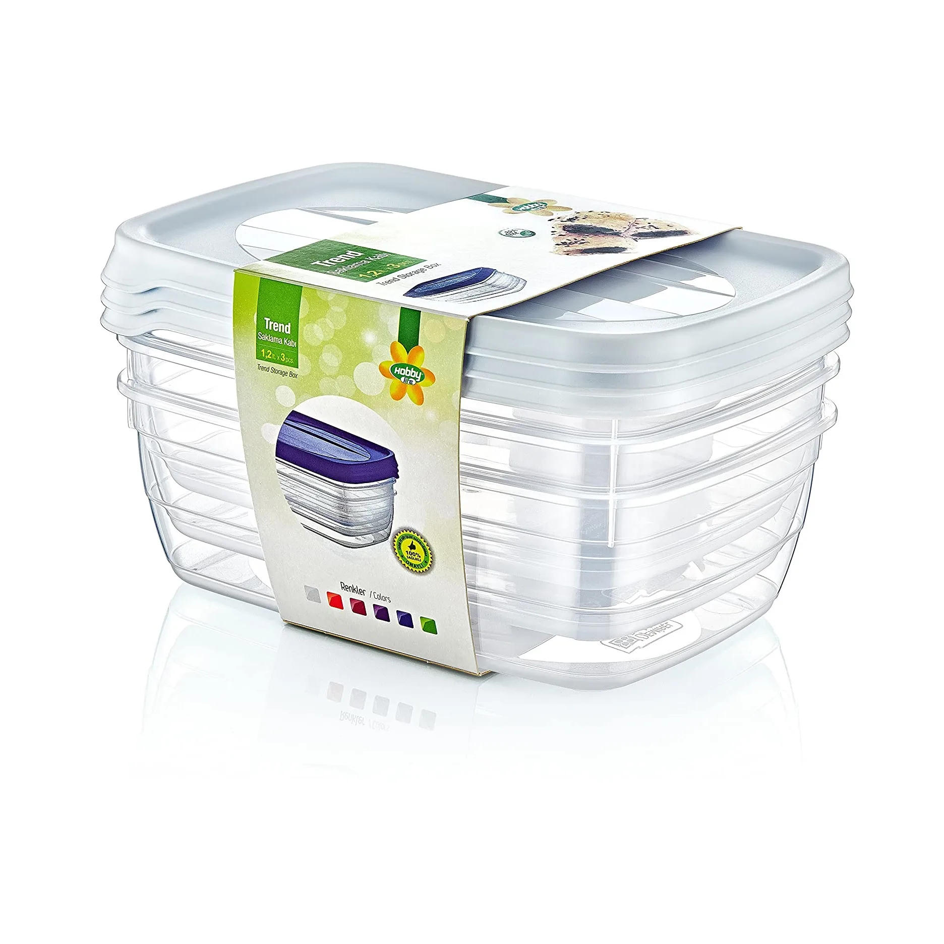 ظرف نگهدارنده هوبی لایف مدل H-021016 بسته 3 عددی