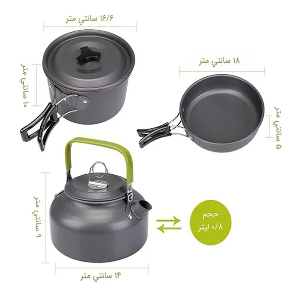 مجموعه ظروف سفری مدل DS-308 کد APP-157