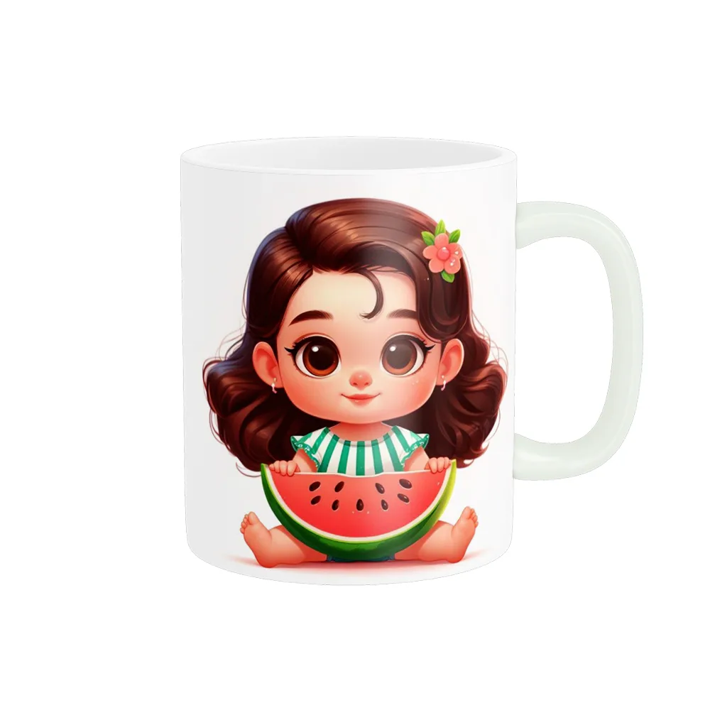 ماگ پادآفرین مدل یلدایی شب یلدا شب چله طرح انار و هندوانه کد p2617