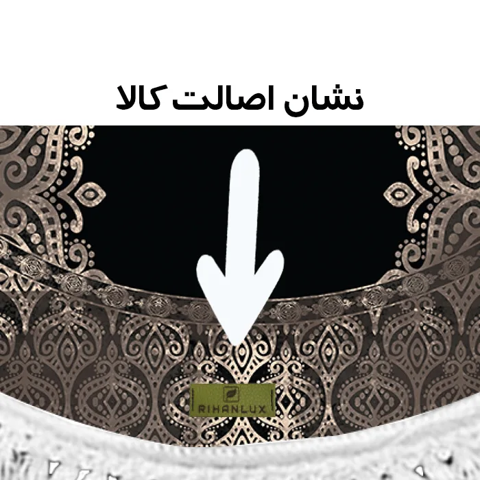 پادری ریحانلوکس مدل بیضی کد PB10 سایز 80x50 سانتی متر