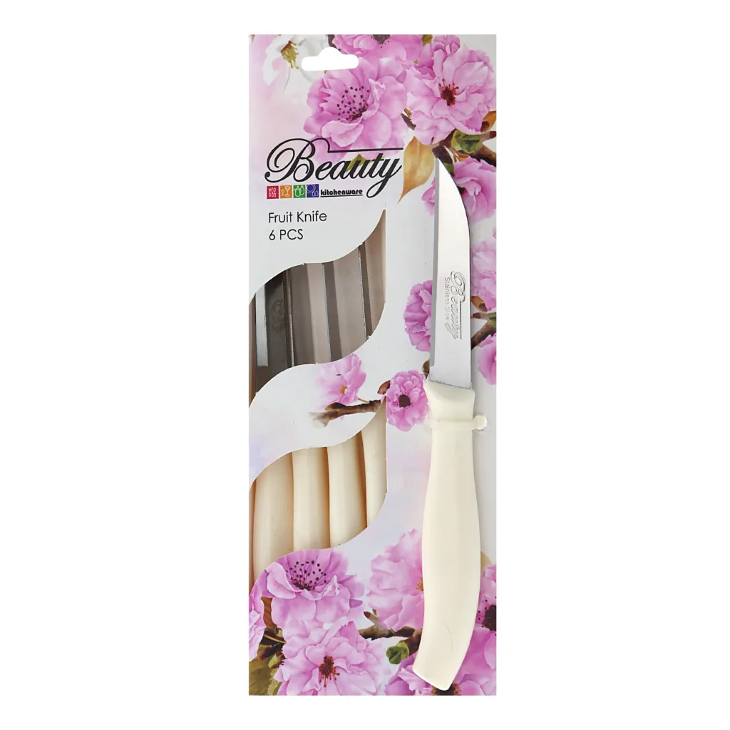 کارد میوه خوری بیوتی مدل B001 بسته 6 عددی