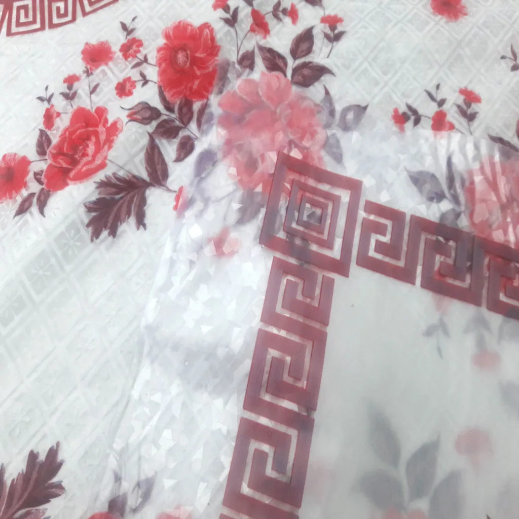 سفره 4 نفره طرح گل رز قرمز کد GIT45