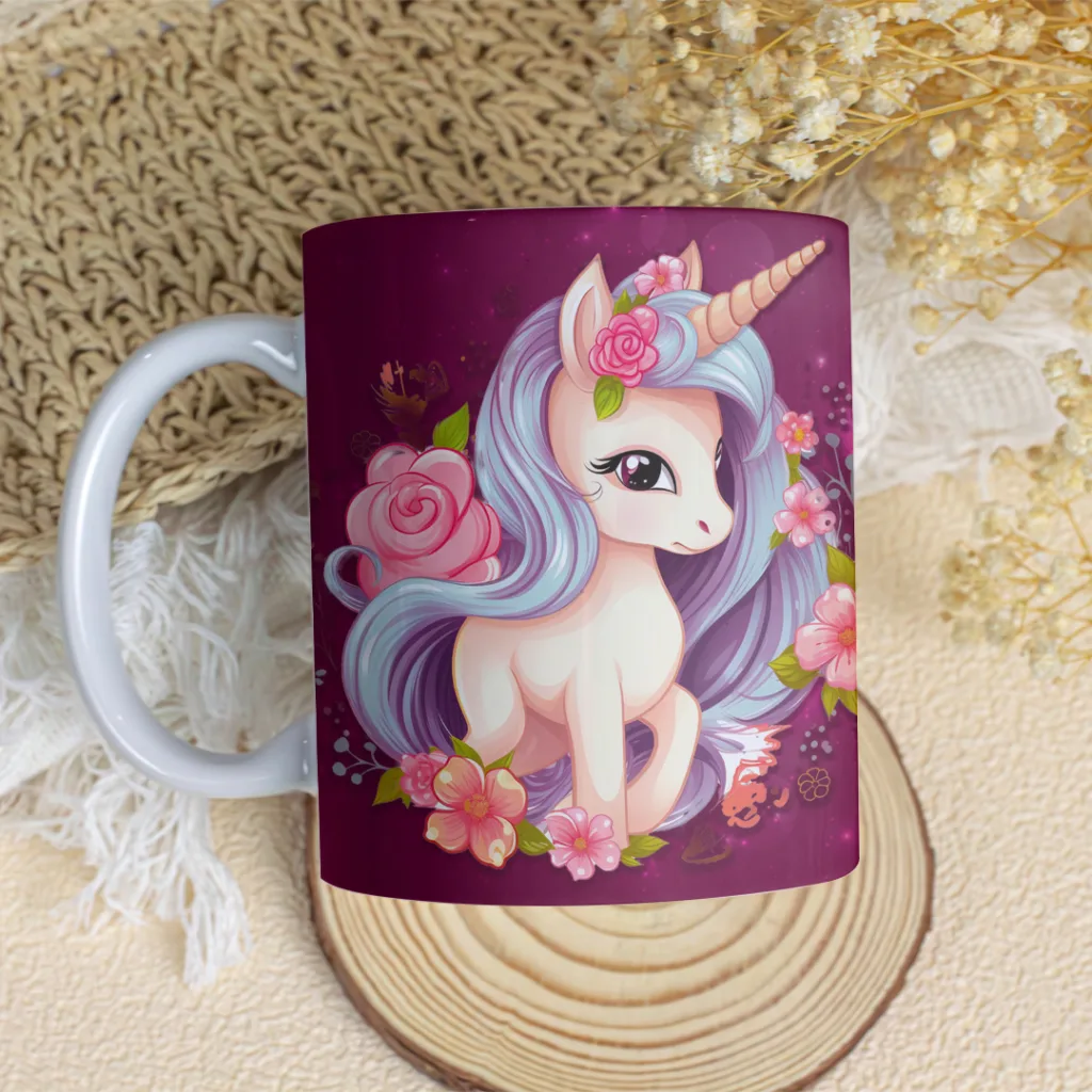 ماگ طرح اسب تک شاخ یونیکورن مدل S1005