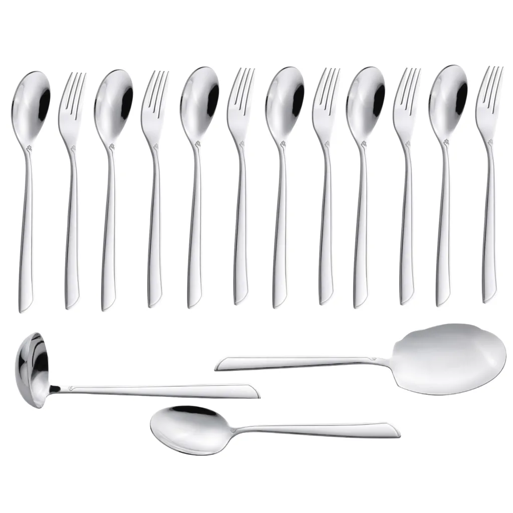 سرویس قاشق و چنگال 15 پارچه جی فی نی مدل G-252