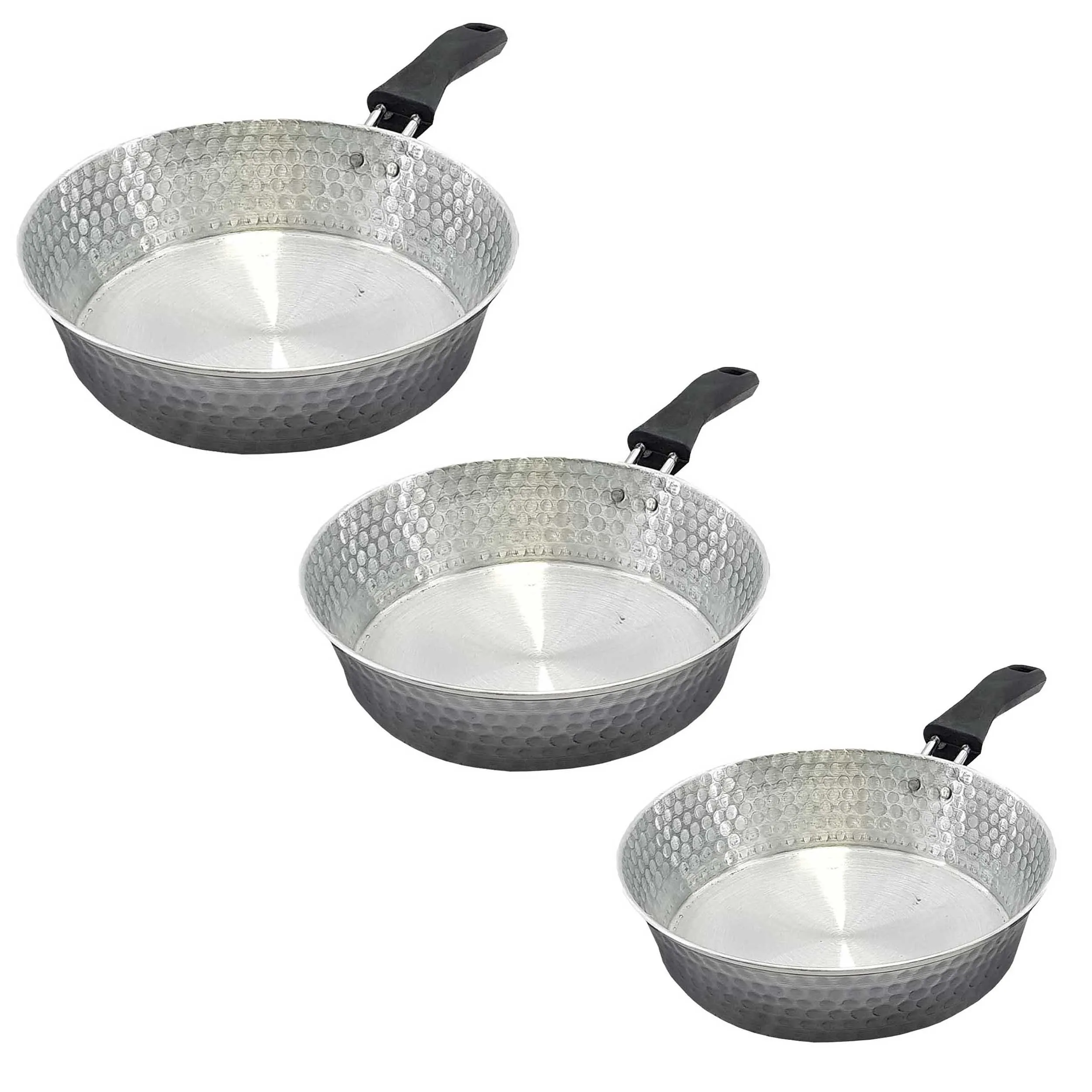 سرویس تابه 3 پارچه مدل روحی چکشی کد 22-24-26 سرویس تابه 3 پارچه مدل روحی چکشی کد 22-24-26
