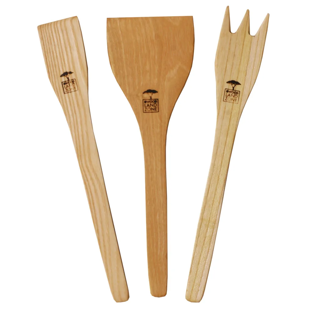 سرویس کفگیر و ملاقه 3 پارچه مدل wood