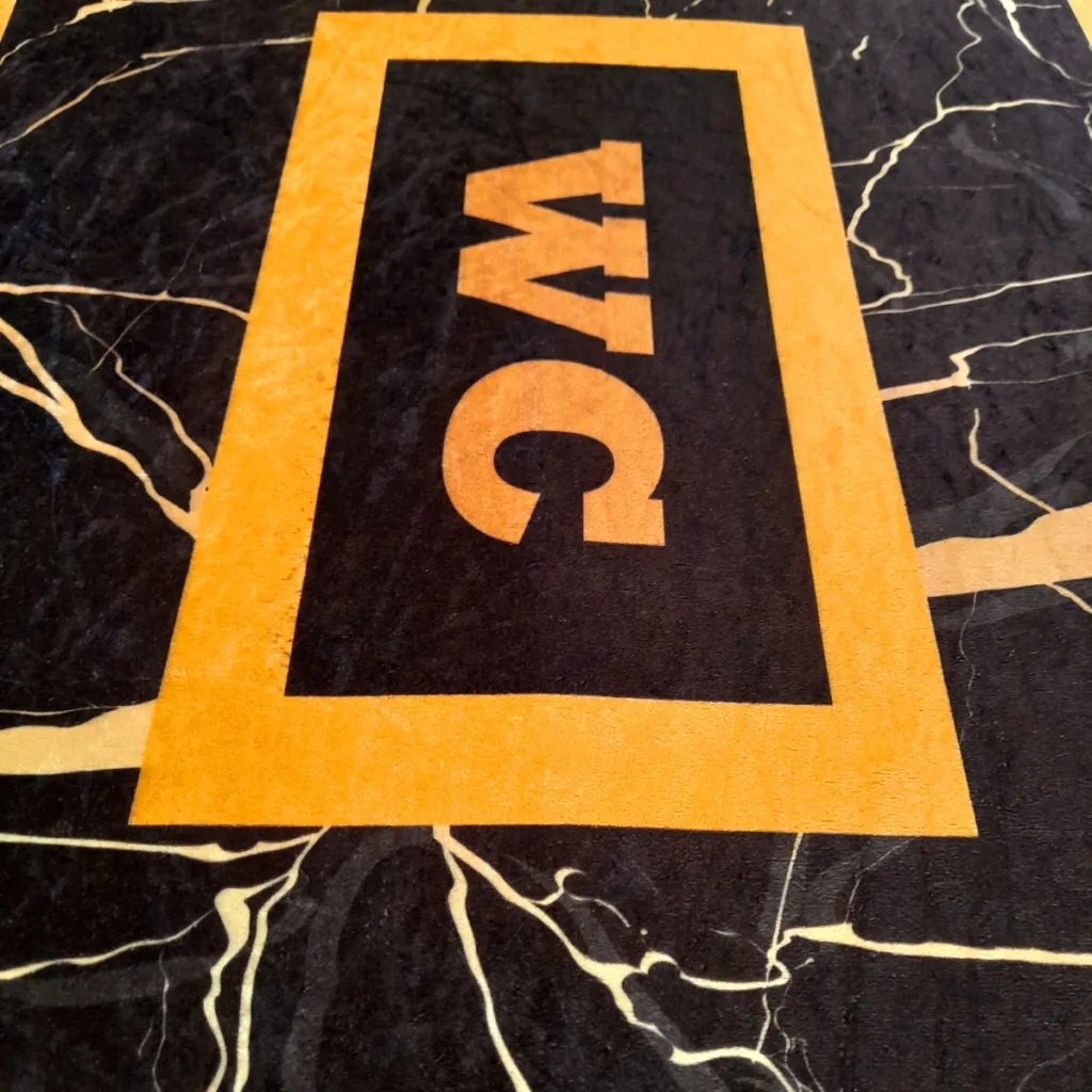 پادری طرح حمام و سرویس بهداشتی کد 89 سایز 50×80 سانتیمتر مجموعه دوعددی