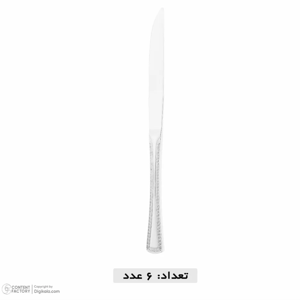 سرویس کارد و چنگال 12 پارچه 6 نفره سانلی مدل پولاریس سیلور 2866S