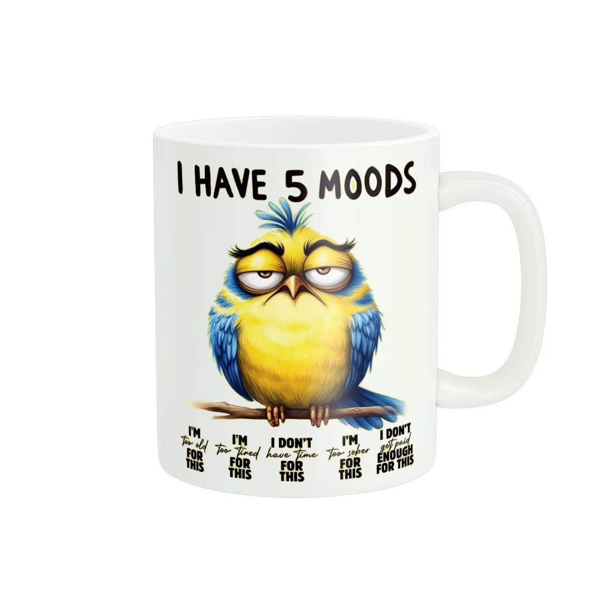 ماگ پاد آفرین مدل پینترستی فانتزی و کیوت روانشناسی متن نوشته احساسات مختلف کد 98