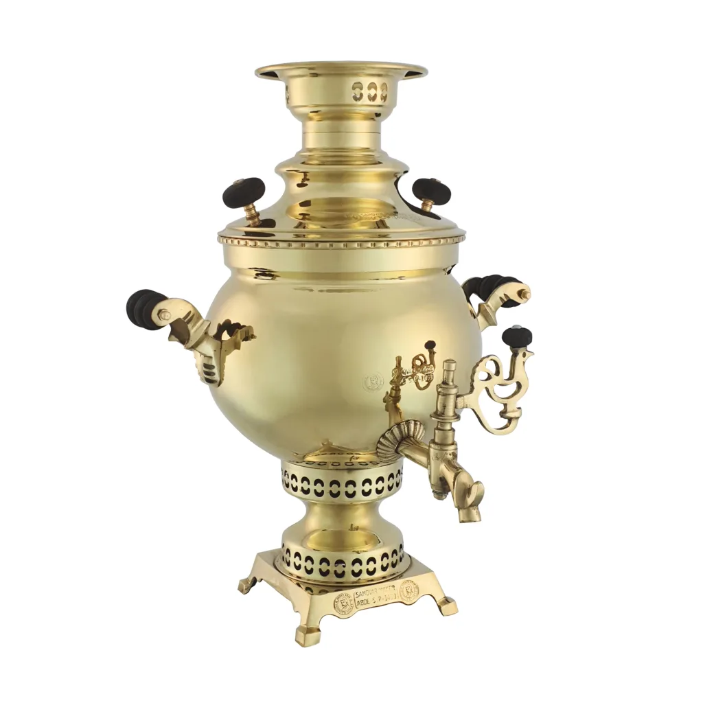 سماور زغالی عبدی مدل کلاسیک گنجایش 5 لیتر